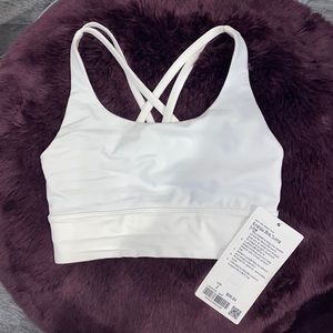 Lululemon white Energy Bra *long line